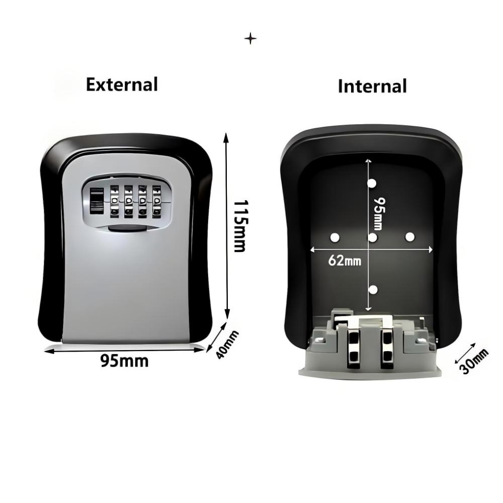 Lockbox Key Secure - صندوق قفل مفاتيح يثبت على الحائط