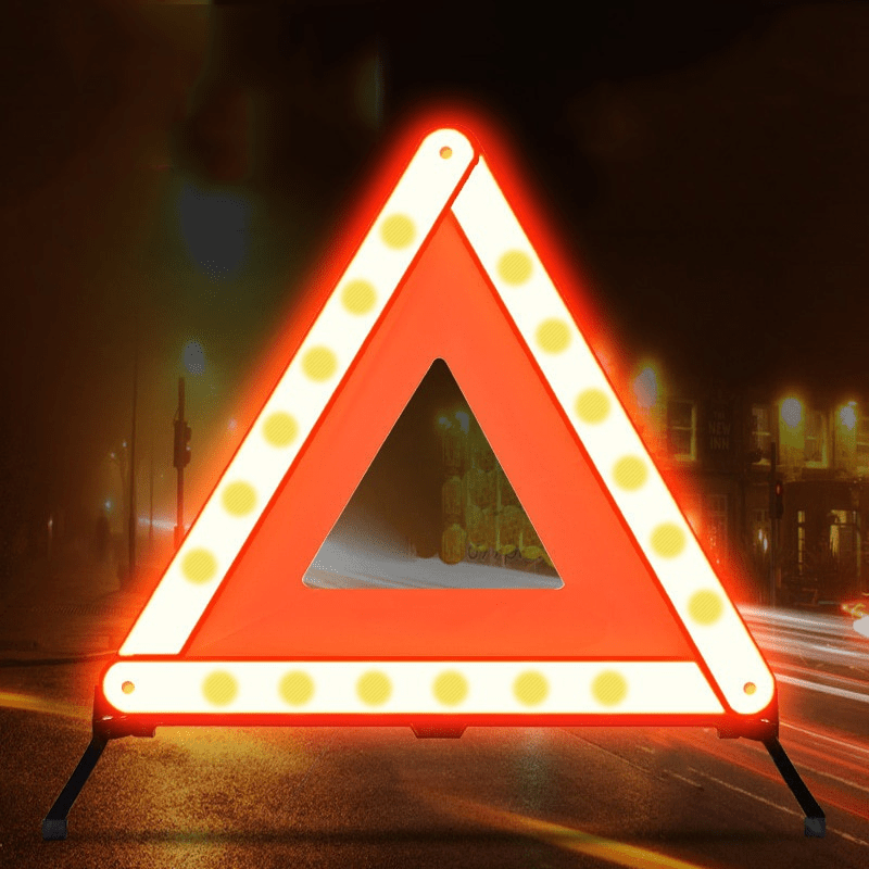 Emergency Exit Sign - 1 قطعة عاكس مثلث للسيارة، علامة