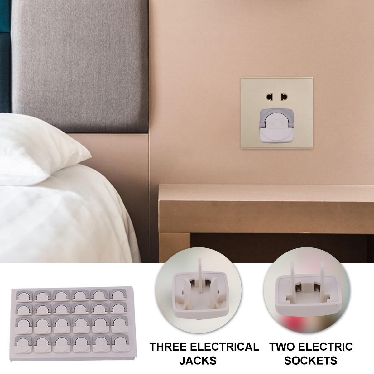 24 قطعة من أغطية حماية المقابس - مراجعة Outlet Cover Baby وسعره