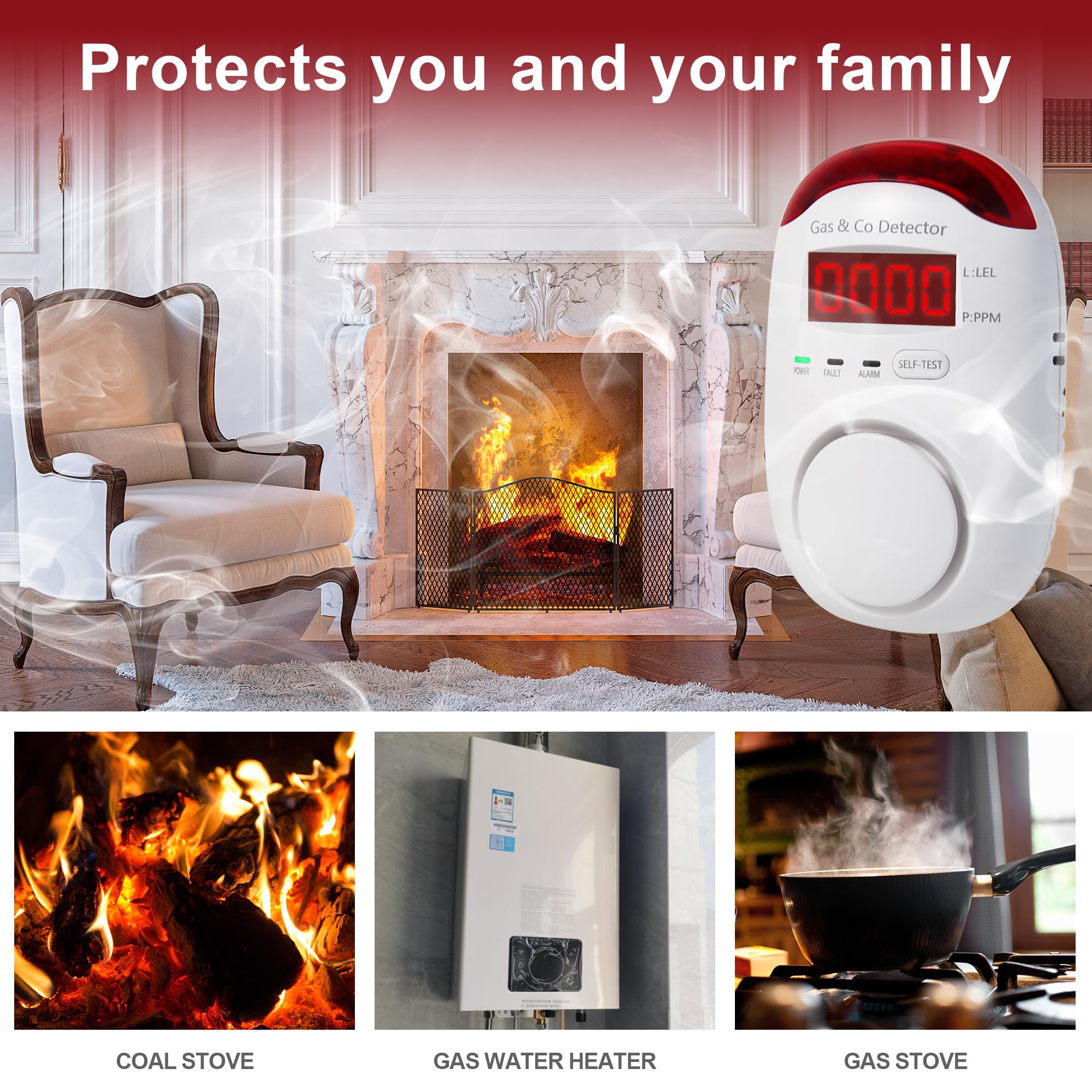 أجهزة كشف الغاز وأول أكسيد الك - مراجعة Co Detector Plug وسعره